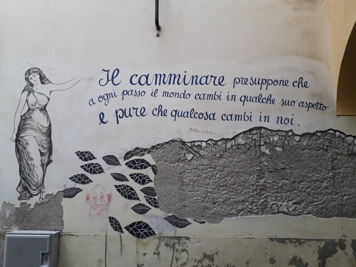 blue_river15's tweet photo. #streetart #salerno #salernocentrostorico #italocalvino #rionefornelle #muridautore #fondazionealfonsogatto https://t.co/Bmt4tvMcgn