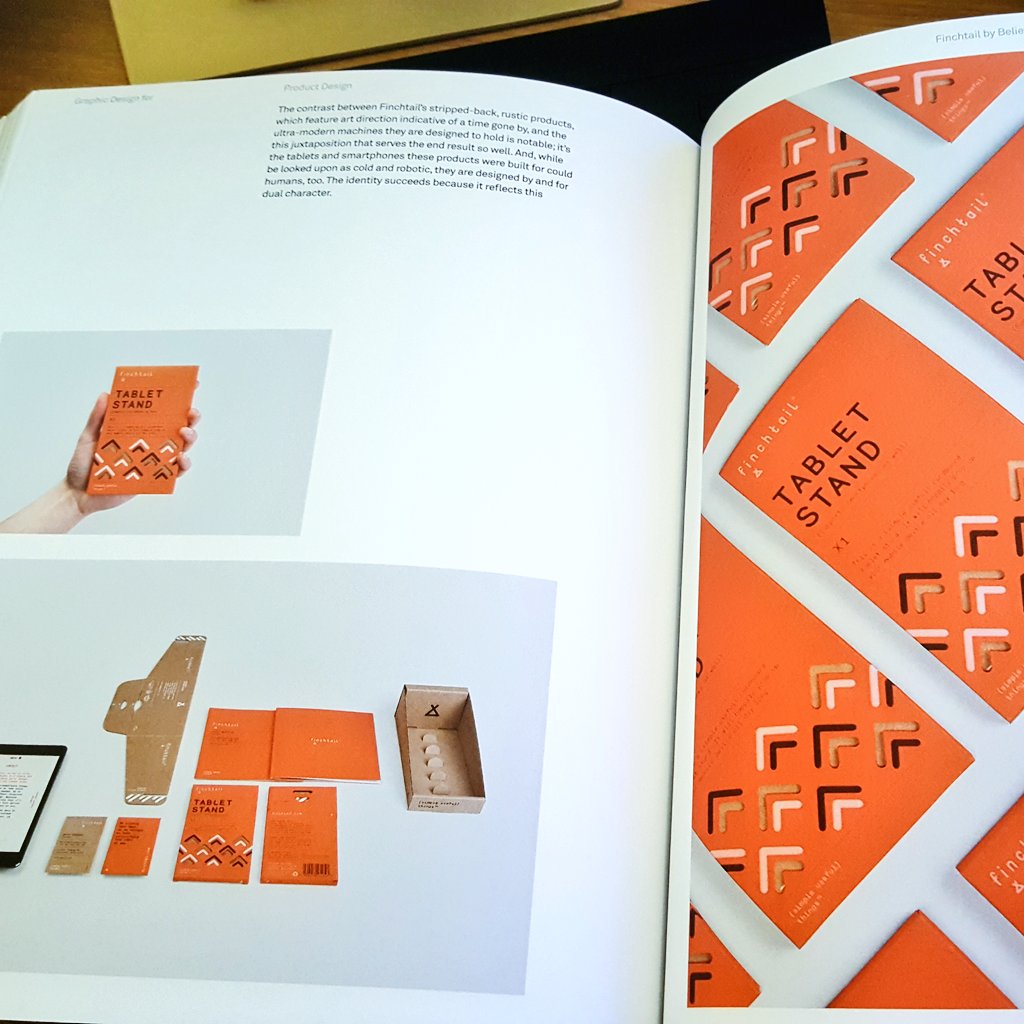 samuelaweeks's tweet image. Picked up a great new book – 'Graphic Design for...' by @thisisandycooke – and found this unexpected beauty from @believeindesign. Lovely idea brilliantly executed.