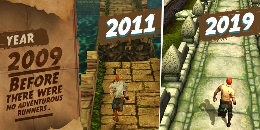 Temple Run on X: From non-existent, to Temple Run, to Temple Run