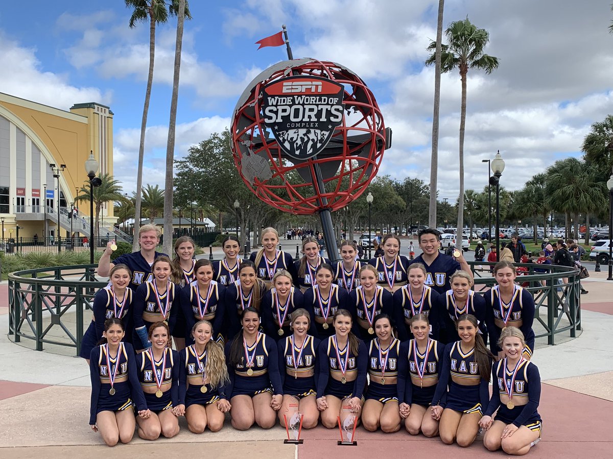 We are proud!! NAU Cheer won the Premiere All-Girl World Championships and finished 1st place overall in the All-Girl Team category at the University World Cup Championships! #goJACKS