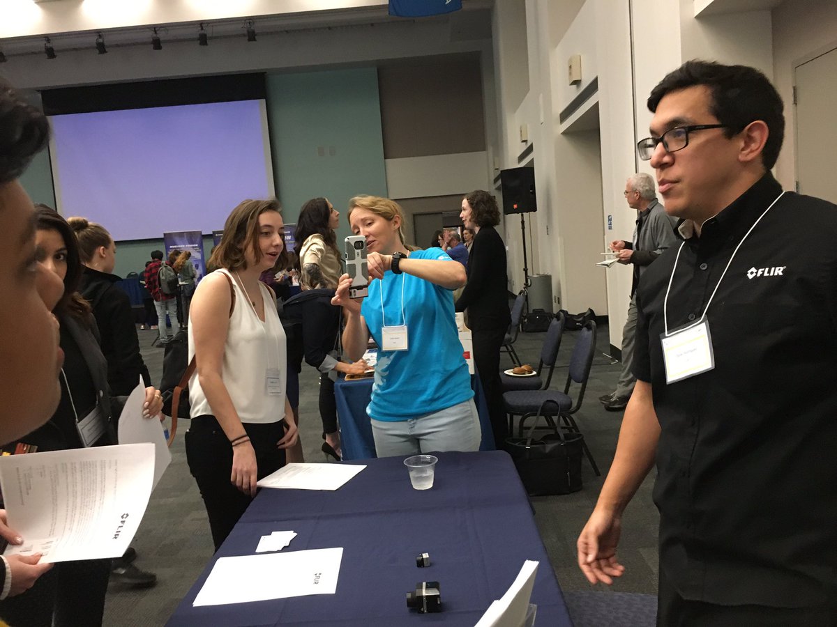 cuwip2019ucsb's tweet photo. Thank you @flir for your support of #ucsbcuwip2019 and tabling at out networking fair! https://t.co/C97hqfeCDI