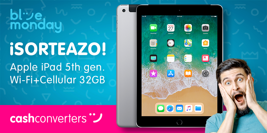 🎊🎁¡#SORTEAZO #BLUEMONDAY!🎁🎊

PARA PARTICIPAR:

❤️ Like 
👌  Seguir <a href="/CashConvertersE/">Cash Converters</a> 
🔁 Retuit 
🐤🐦 Mencionar 2 amigos 
💬 Comenta algo que te alegre el día :)

¡Más participaciones en Facebook e Instagram!

Fin sorteo: 22/01
B. Legales: bit.ly/BasesCash