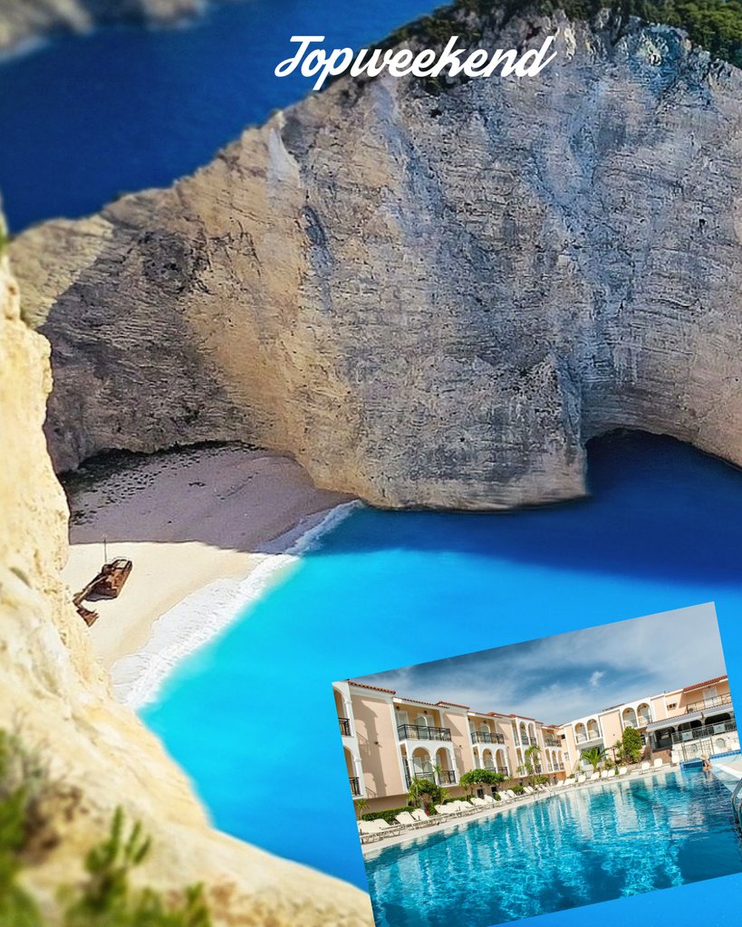 Topweekendnl's tweet image. Luxe 4* resort op het mooiste eiland van Griekenland! 8 dagen All inclusive €587! Inclusief vliegtickets en transfers! goo.gl/Eckc68

#vakantie #topweekend #tpwknd #griekenland #vakantie #Allinclusive #Zakynthos #greece #bluesea #navagio  #reizen #travel #goedkoop