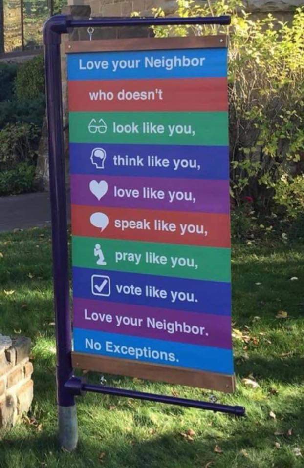 _LauraKat's tweet image. Spreading the LOVE today! Love thy neighbor... 💕👩👱🏻‍♀️🧑👨🏾👵🏼👧🏿
#SundayThoughts #Matthew22 #peacebewithyou #love #SundayMotivation #goals