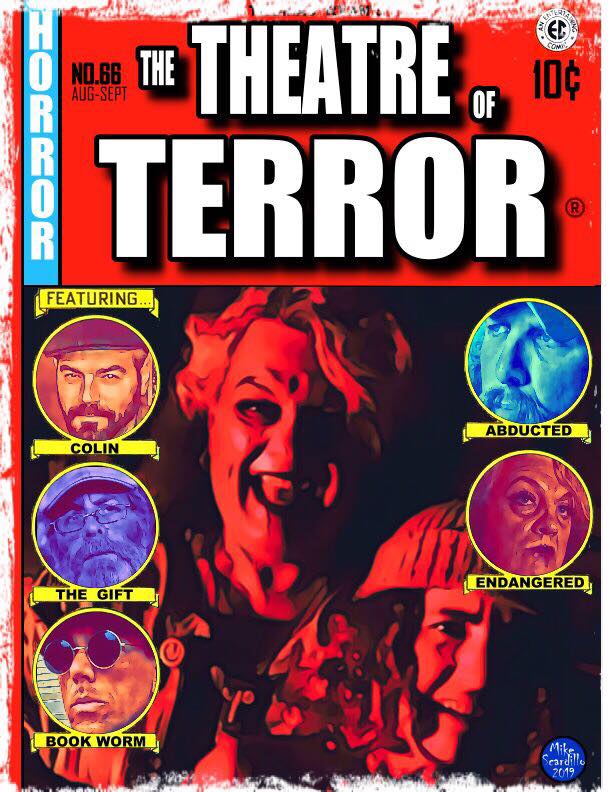 alanrowekelly's tweet photo. Coming soon to a Festival near you! Thomas Ryan's THEATRE OF TERROR! Promo Poster: Michael Scardillo   @TheatreTerror @ToddStaruch @patrickdevenny @LaurenRenahan @adamginsberg @RussellHackett @alanrowekelly https://t.co/ksrhfOPfWK
