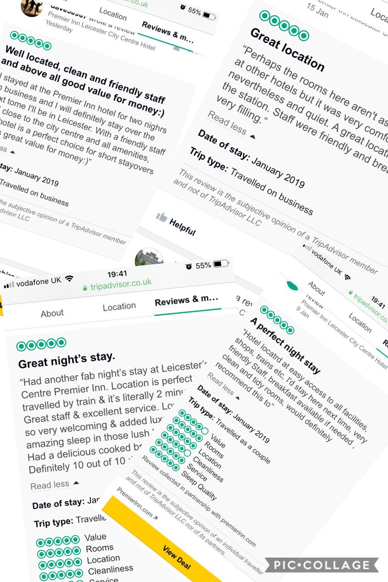 Look at them 5 ⭐️ reviews! Great start to 2019 👊🏻💜 <a href="/LeicsCityPI/">Leics City Centre PI</a> #teamleicestercc #itswhatwedo @thomasallenPI @kerriej4ne <a href="/jason_fellows/">Jason Fellows</a> <a href="/NewboldElaine/">Elaine Newbold</a> <a href="/SDEBDD/">simon ewins</a>