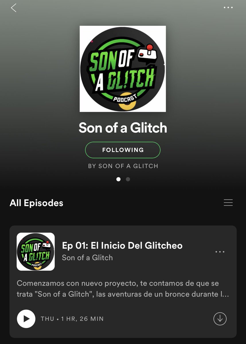 HijosdelGlitch's tweet photo. ¡Ya estamos en Spotify!

Ahora pueden escucharnos también en Spotify y ser un hijo más del glitch. #Podcast #Spotify 

📣 iVoox-- https://t.co/zGZkbTdlPS
📣 Spotify -- https://t.co/YnDoorWxDv
📣 iTunes -- https://t.co/55qU1e5VV3 https://t.co/4ecal3wDbL