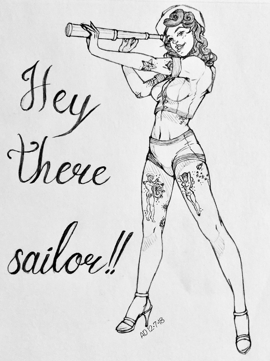 avelindel's tweet photo. Anybody else just love pinups? 😍😍
#art #drawing #sketch #pinup #tattoo #pinupart #pinuplover https://t.co/O6PXCdm0V3