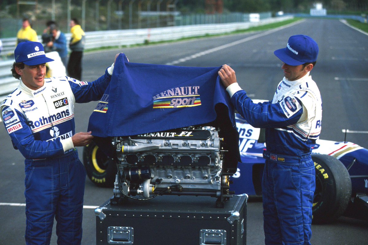 One of my favourite portraits of Ayrton Senna & amazing memories of covering the Williams FW16 launch on this day at the Estoril circuit in Portugal #ayrtonsenna #williamsf1 #estoril #launch #williamsfw16 #launch #onthisday1994