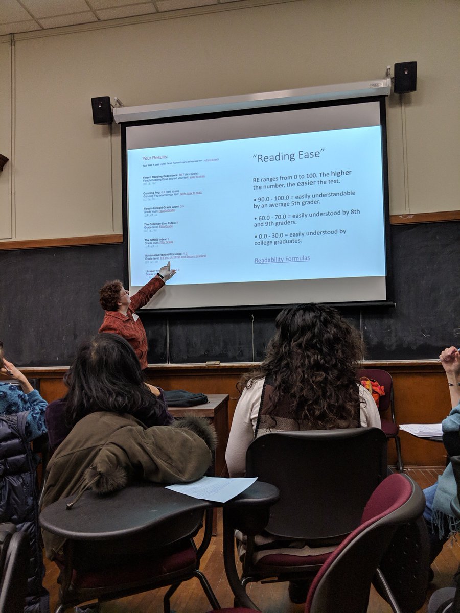 LYENetwork's tweet photo. So happy to attend #T4T2019 in #Toronto yesterday! This great session with Tamara Schall A-Kasey helped us look at adapting texts based on readability scales and corpus. Great stuff!
#ELT #reading #learning #tesltoronto @TESLToronto https://t.co/m3dxbErFwW