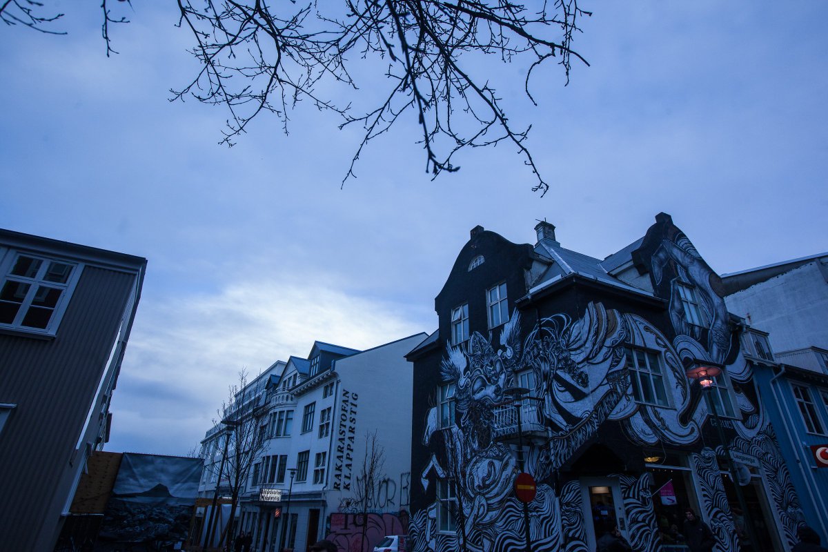 Early morning light in Reykjavík, calming blue hues, and endlessly fascinating #streetart. There is no shortage of personality here and its face is ever changing. #travelphotographer  #loveiceland #wanderlust #bluemorning #adventuregoth #ihearticeland