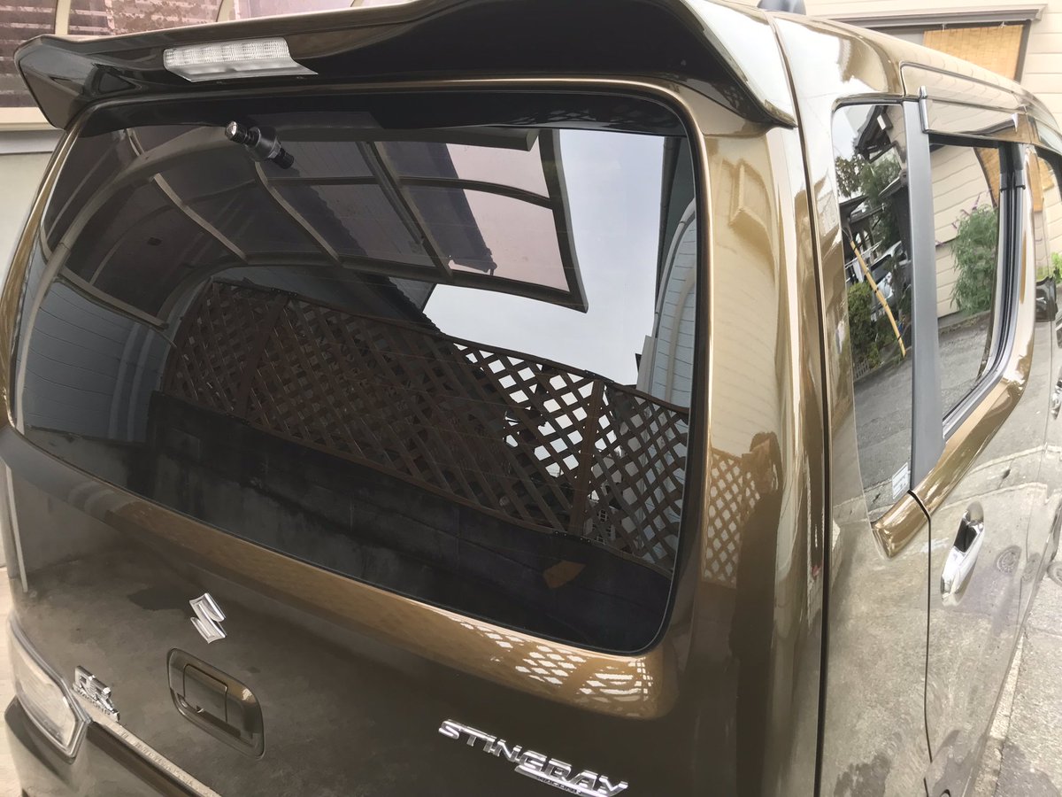 Fussover Film ワゴンr スティングレー フロント スパッタゴールド80 リア Ir断熱ブラック03 フロントガラス スパッタゴールド 断熱フィルム