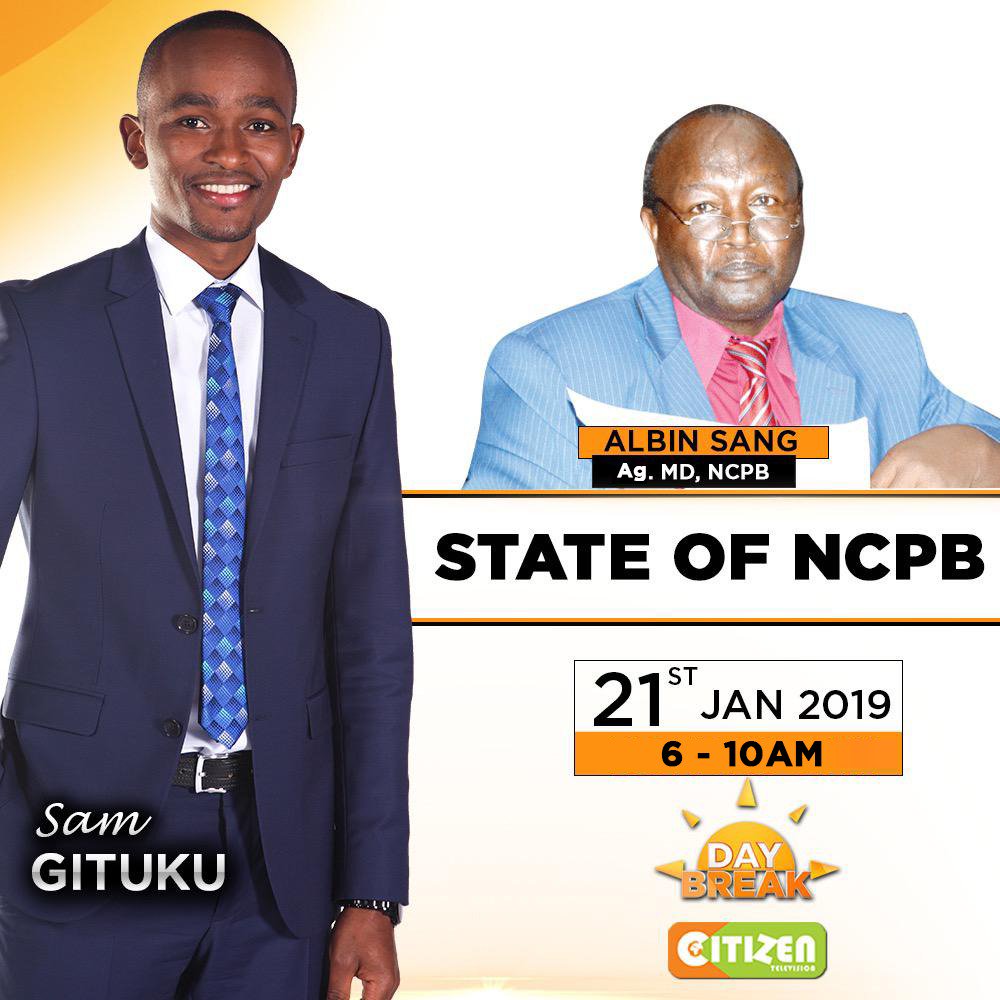citizentvkenya's tweet photo. What’s the status of directive to procure 2 million bags of maize? What will it take?
NCPB Acting MD Albin Sang speaks to @SamGituku on #Daybreak https://t.co/79l4KFyoCG
