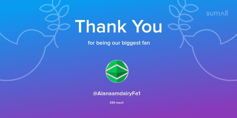 Our biggest fans this week: <a href="/AlanaamdairyFa1/">Crypto's & afiliate marketing.</a>. Thank you! via sumall.com/thankyou?utm_s…