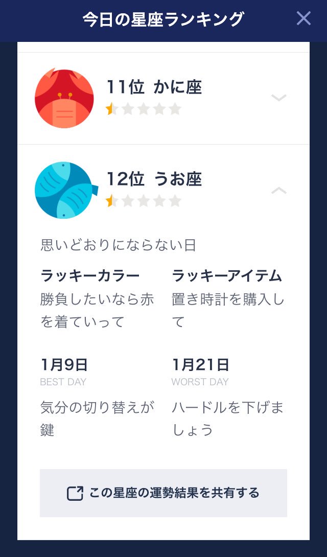 うお 運勢 座 の 今日