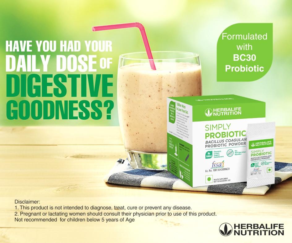 Herbalifeindia's tweet photo. Meet your daily probiotic needs by adding Simply Probiotic to your favourite beverage or frozen treat. #SimplyProbiotic https://t.co/YAIS7quv8L