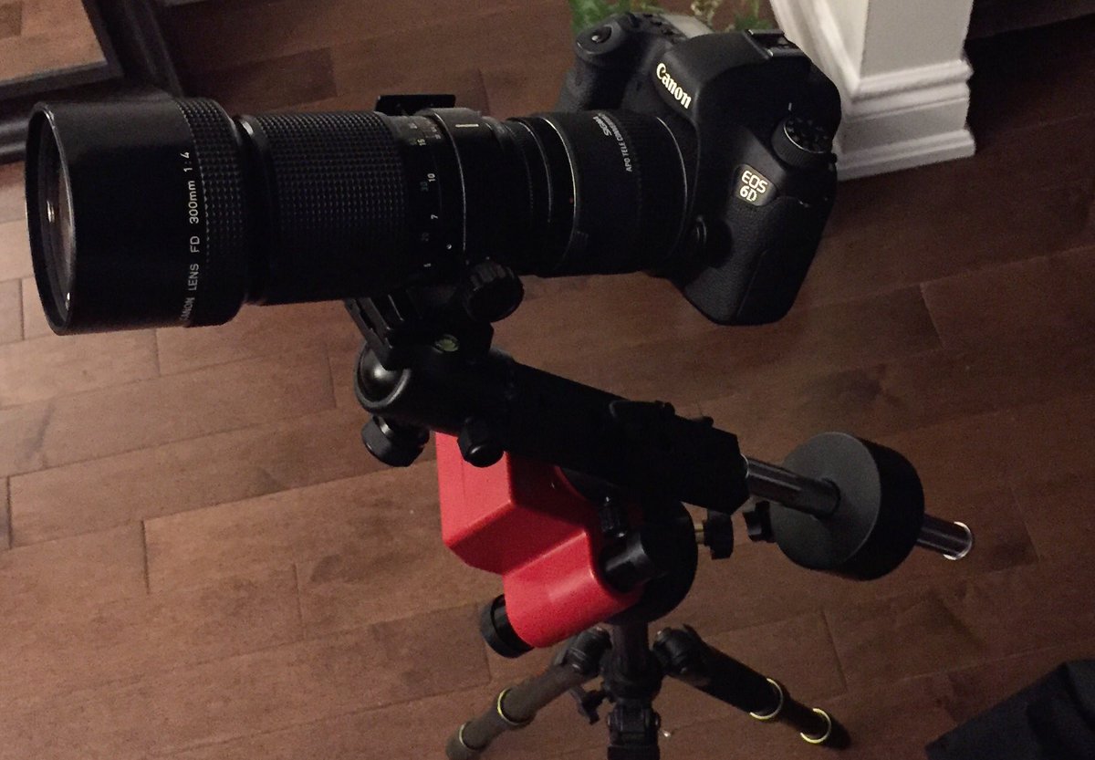 About to test out the <a href="/iOptronCorp/">iOptron astronomy</a> skytracker pro. Equipment setup: <a href="/CanonCanada/">Canon Canada</a> 6D, sigma 2x teleconverter, <a href="/CanonUSA/">CanonUSA</a> 300mm f4. <a href="/hoyafilterusa/">Hoya Filter USA</a> Light pollution filter. #LunarEclipse #BloodWolfMoon #Eclipse2019 #Astrophotography #photography