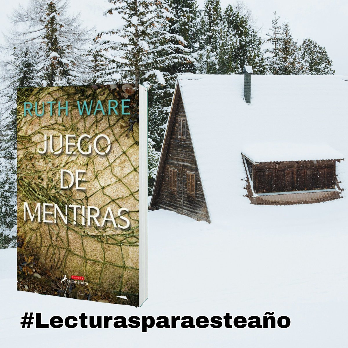 Me lo han recomendado y yo hago lo propio con vosotr@s.  Para estos fríos días de invierno ❄⛄🏡
#JuegodeMentiras
#RuthWare
#lecturasrecomendadas 
#Lecturasparaesteaño 
@Salamandra_Ed