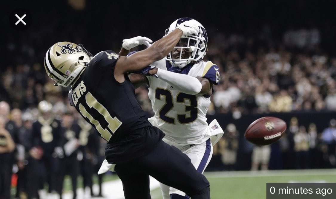 romanartiste's tweet photo. ...but WHEN A CLEAR pass interference FLAG SITUATION like this IS IGNORED... #gamechanger #reallyref ??? #reallytho ??? #Ramswin thanks to no call by refs! πππ https://t.co/kmfbYQ5LAh