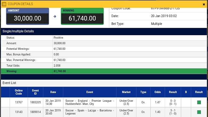 Teeadex_Blog's tweet image. 👉👉👉👉👉👉(Day Five)👈👈👈👈👈👈 💰
Winning Ticket Of The Road To Million Rollover Team In Ten Days And Still Going For Only 15k For Ten Days Subscription For More Details 💶 Call ☎️ Or Chat📱On 👉👉08166116793👈👈
Teeadex predictions home of everyday Winners