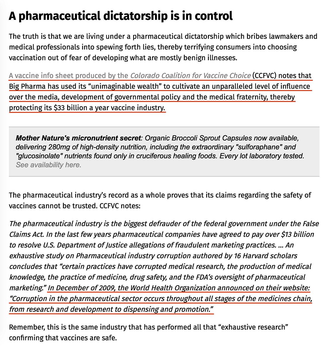 It's A Pharmaceutical Dictatorship Which Bribes Lawmakers And Medical Professionals Into Spewing Forth Lies, Terrifying Consumers Into Choosing Vaccination Out Of Fear Of Developing What Are Mostly Benign Illnesses.January 18, 2019 https://www.vaccines.news/2019-01-18-there-is-a-plague-of-corruption-surrounding-vaccine-safety.html #QAnon  @potus