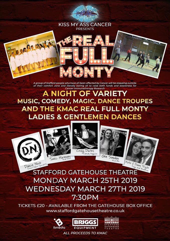 AlGee69's tweet image. Could I please ask for some retweets on this. @kiss_cancer @AshleyBanjo @Signal2Official @weareSFM  tickets at staffordgatehousetheatre.co.uk  Facebook page facebook.com/KMACFullMonty/ justgiving justgiving.com/campaign/kmac