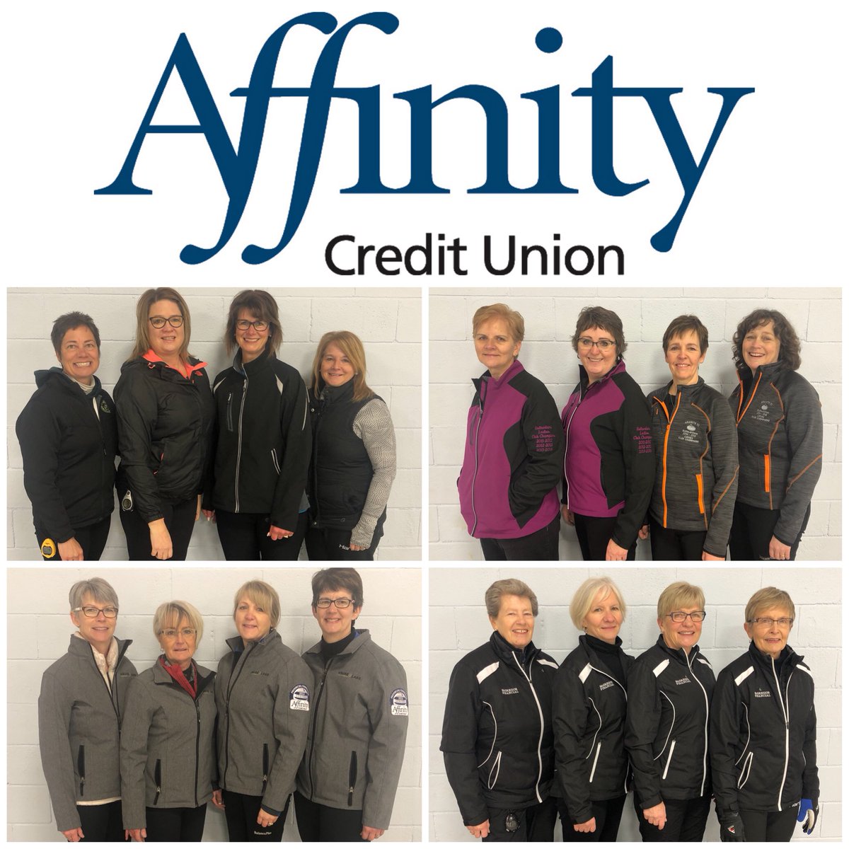 CURLSASK's tweet photo. Congratulations to the final four Senior Women’s teams who punched their ticket into the 2019 @Affinity_CU Senior Women’s Provincial Championship👍!
•
Team Kim Hodgson
Team Peggy Fernquist
Team Merle Kopach
Team Connie Rayner
#provsbound #curlsask https://t.co/Ws3EuGH4Ci