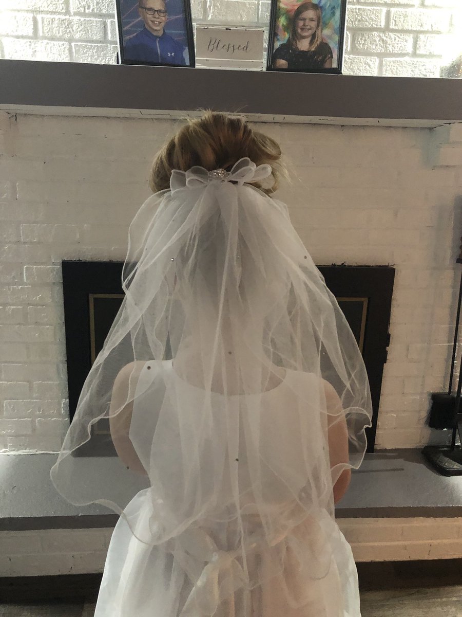 BernLaukaitis's tweet photo. Someone found her Communion Dress yesterday❤️🙏🏻 She feels like a princess... a very holy princess😂 So of course, we played dress up👍 #LoveHer #SheIsSoExcited https://t.co/X1ZALRHa7O