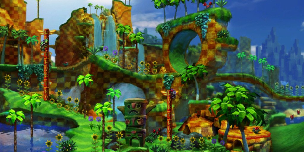 Wender Comm Closed on X: Green Hill Zone Background Remake #Sonic  #SonicTheHedgehog #sonicartist #sonicart #fanart #background   / X