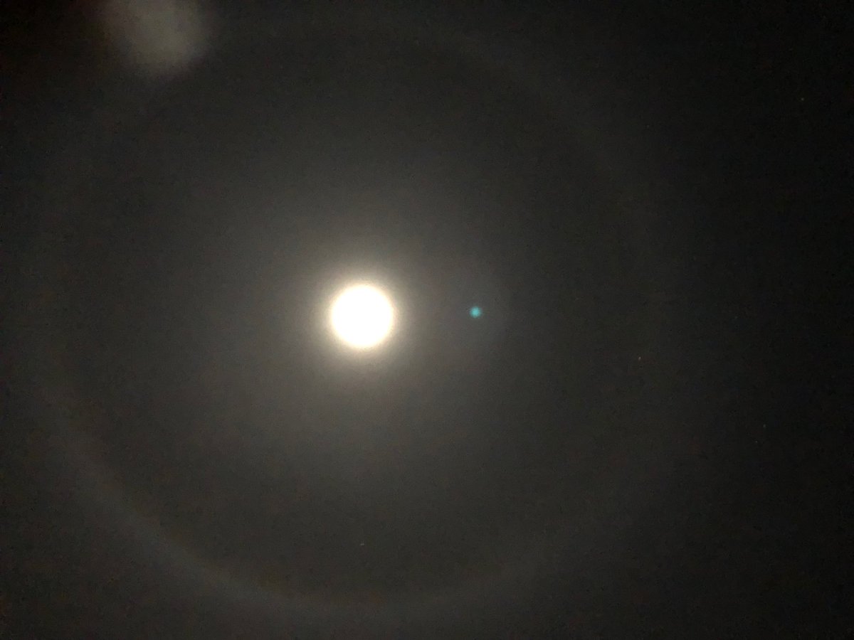 dannycbowman's tweet photo. There’s a halo round the moon / so I know it ain’t to blame - Steve Earle

Taken somewhere west of Rio Rancho last night https://t.co/vk6evV4Pii