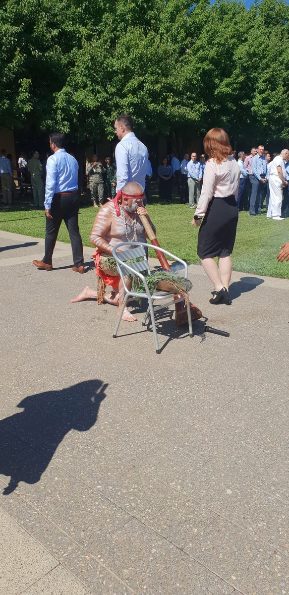 ADC_Australia's tweet image. 2019 Australian Defence College academic year is  underway with the traditional owners - Ngunnawal people - welcoming the new #DSSC and @acsc_j students. Welcoming the new students to Country was Ngunnawal Elder Warren Daley. #MakePMEFunAgain