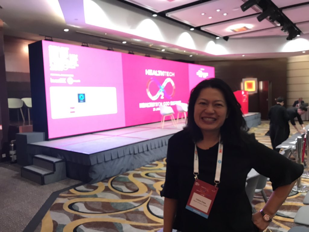 HealthEugene's tweet photo. Celina is all ready to go #HealthTechO2O #dogitalhealth #hongkong #G4A https://t.co/9EkI4AFvJd