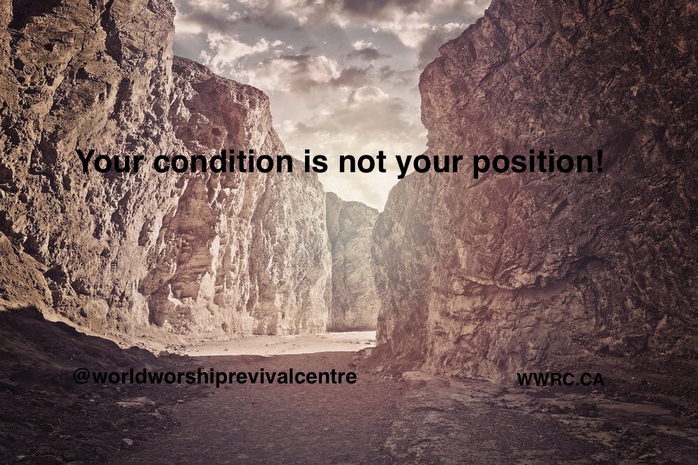 WWRCCollingwood's tweet photo. Tu condición no es tu posición!

#wwrc #yourposition #bringingheaventoearth https://t.co/kB95o6MWVG
