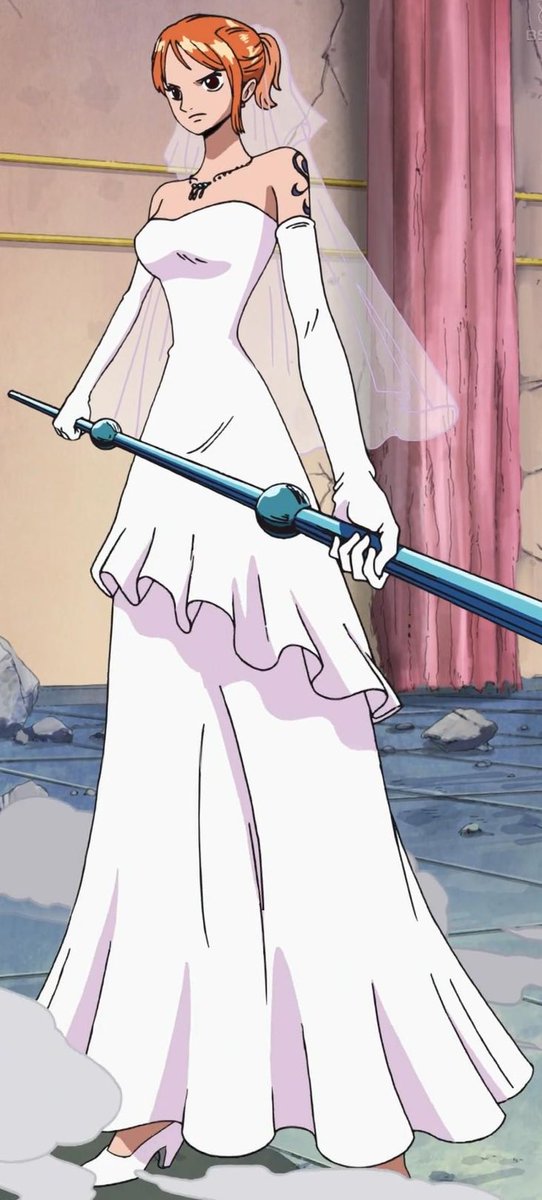 OnePieceLadies on X: Nami in her Thriller Bark wedding dress