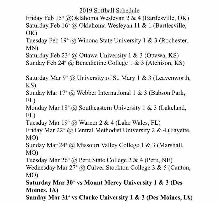 GVU_Softball's tweet image. 2019 game schedule. 

-26 days till GAMEDAY!