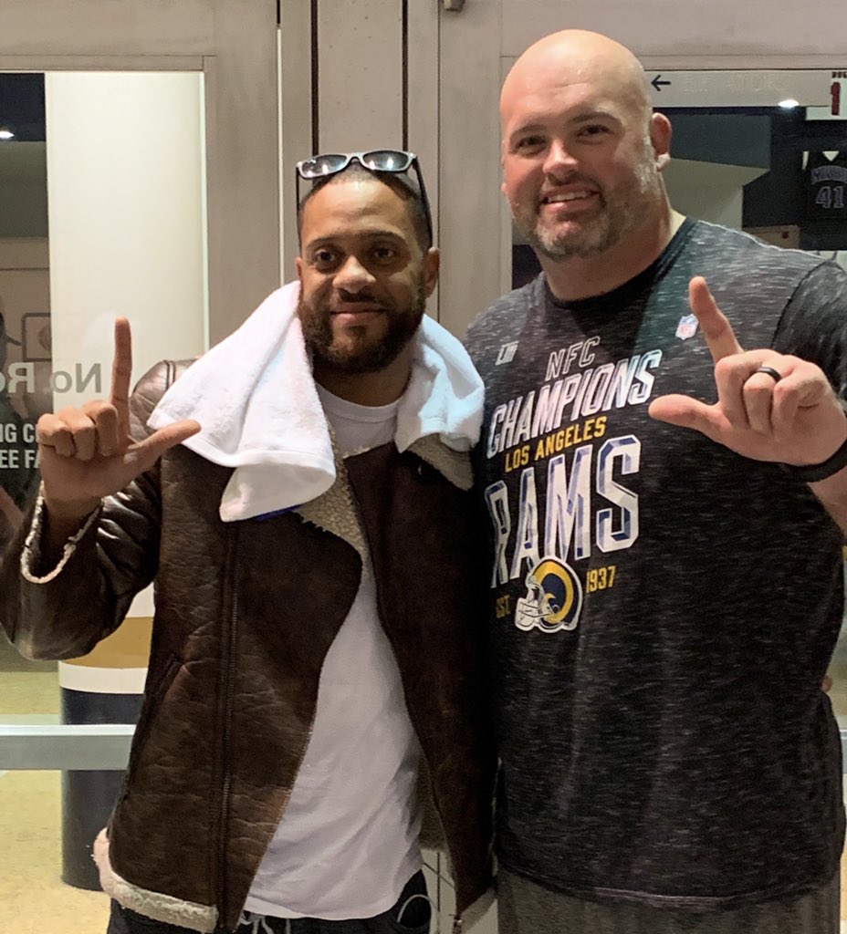 My older brother #BennieBrazell &amp; Andrew Whitworth #LSULegends Congratulations @andrewwhitworth77 GoodLuck in the SuperBowl #AndrewWhitworth #SuperBowlLIII
