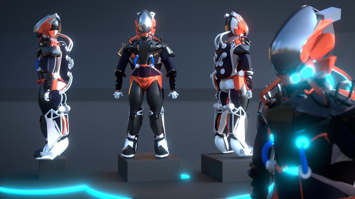 connect_node's tweet image. pilote character design  t. Waiting to stir up some trouble 👺 #screenshotsaturday #3d #blender #b280 #scifi #Robot #modeling #characterdesign #indiedev #indiegames #game #digitalart #digitalartist