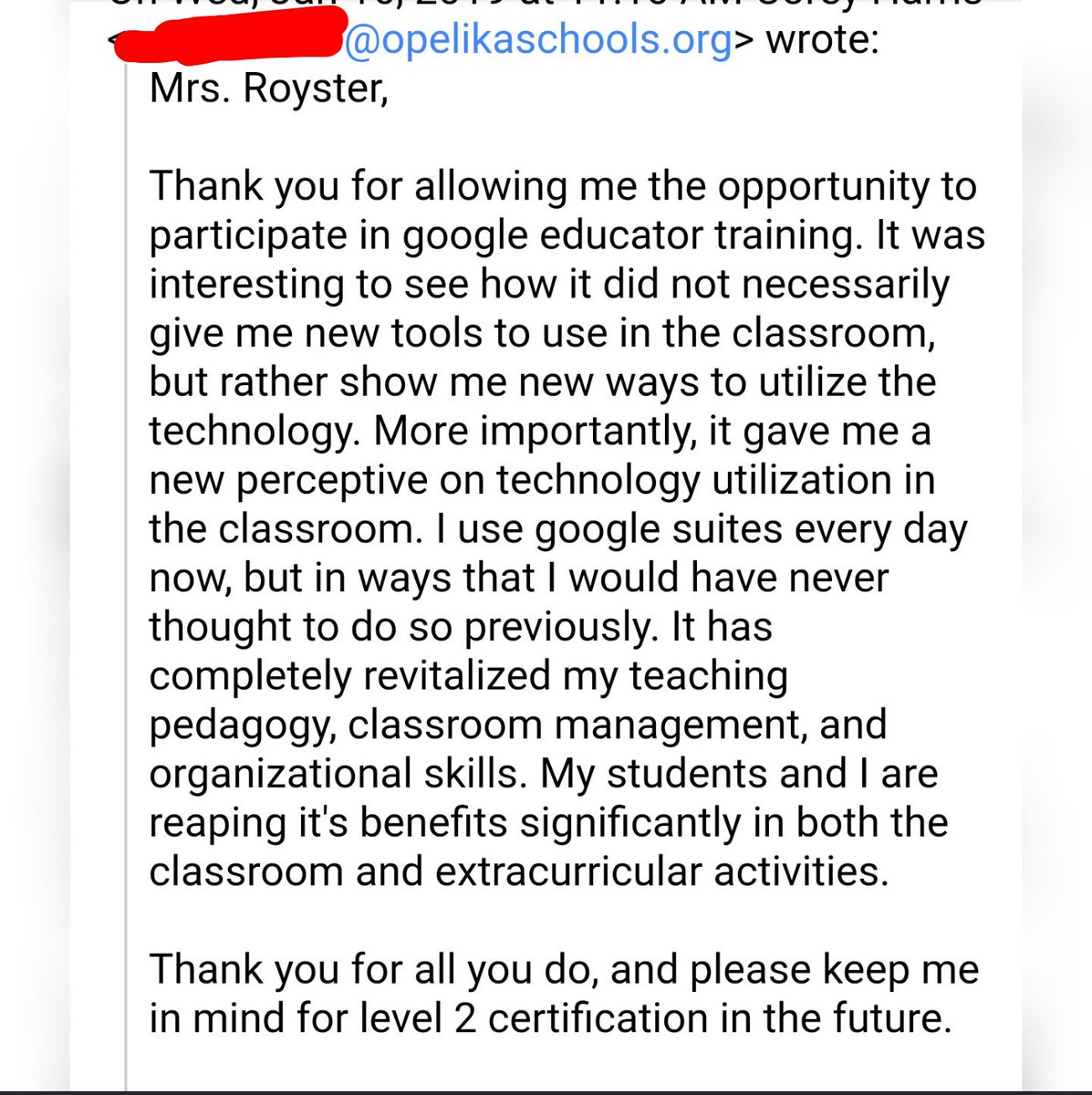 sbroyster's tweet image. THIS is why I do what I do! #LoveOpelikaTeachers #MyOpelika #OpelikaEdTech @GoogleForEdu