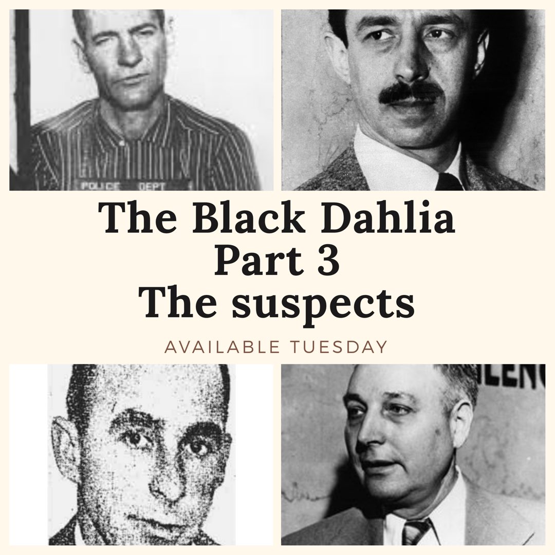 HauntingHpod's tweet photo. Part 3 available Tuesday. Will you be listening?
•
•
•
#hauntinghistory #hauntinghistorypodcast #podcast #podernfamily #truecrime #paranormal #mysteries #unsolvedcrimes #serialkillers #ghosts  #ancestry #ancestrydotcom #ghostsofcalifornia #blackdahlia #blackdahliamurder https://t.co/cb2oiOuHFd