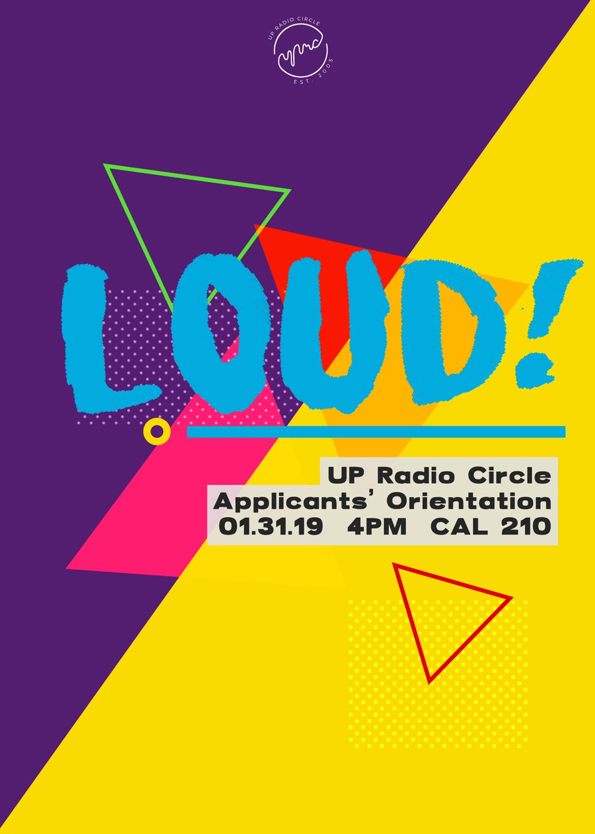 upradiocircle's tweet photo. Meet the only org that goes on air through our Applicants’ Orientation this coming January 31, 4:00 onwards at CAL Room 210.
Sign up early at https://t.co/Re2uVsvl7K or contact Audrey at 0955 453 6530 for inquiries.
#RCLoud https://t.co/35g31P2zBM