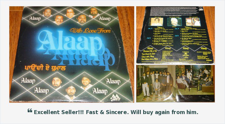 BhangraVinyls's tweet photo. #Alaap - #WithLoveFromAlaap - FOR SALE - BID NOW - #LP #Vinyl #Record #Bhangra #Punjabi #ChanniSingh #Akhtar #Alaap @ChanniAlaap @BindiSagooUK @inderkalsi007 @johnnykalsi @monasinghmusic #SunilKalyan #Harjit #TarsemKalyan
https://t.co/WYtRUIRcrM https://t.co/cssJF5ThX7