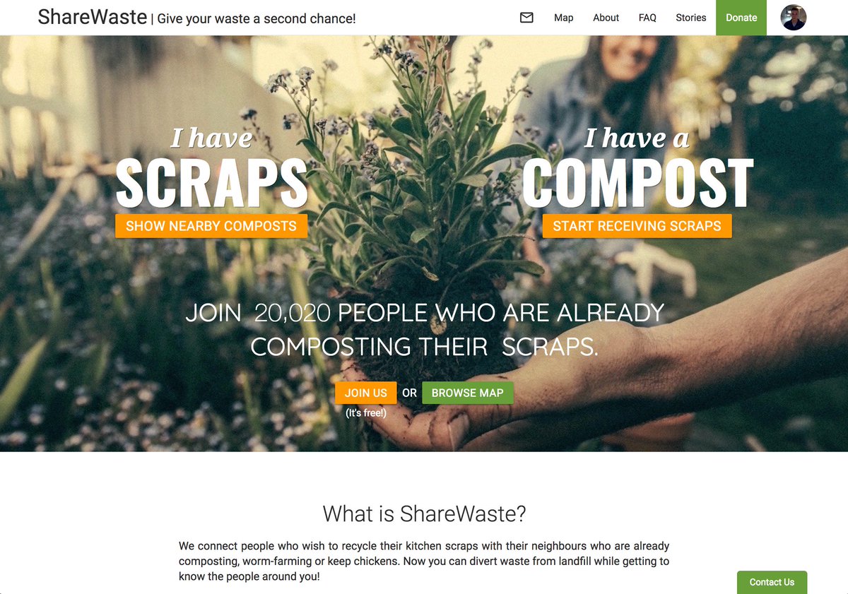 Wow. <a href="/ShareWaste/">ShareWaste</a> just saw its 20,000th member sign up. Which means we've doubled in size since the end of August. Eighteen months to get to 10,000, less than five months to get to 20,000. The world clearly wants to compost. #zerowaste #community #compost #sharewaste