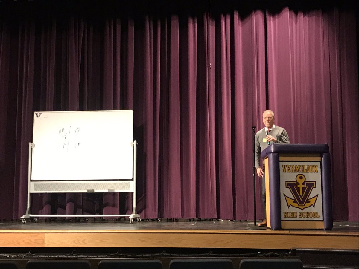 Bruce Boguski talks to all athletes in <a href="/TheSailorNation/">Vermilion Athletics</a> about bringing out the #BigDog and getting #IntoTheZone