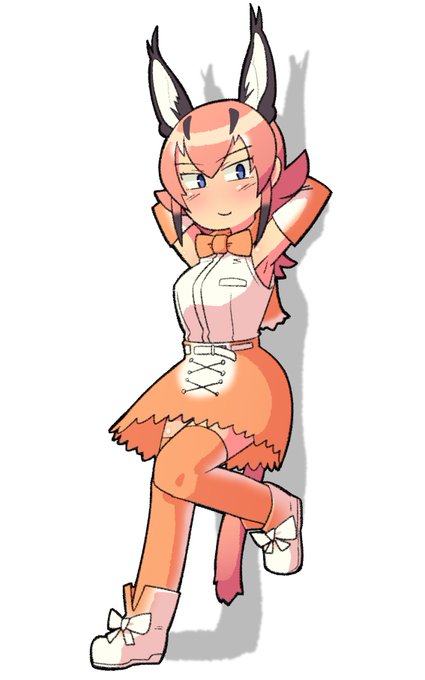 けものフレンズのカラカル描きました
2話の脇リスペクト 