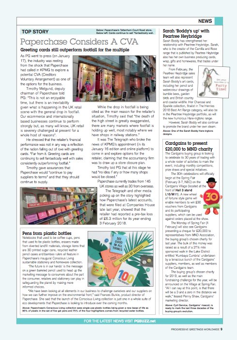 Prog_Greetings's tweet photo. News from the Greeting Card Industry- Read all about it!
PG Feb issue out now
https://t.co/3bGgfQjzqn
#Paperchase @CyrilService #cardgains 
#theRetas @CherryOrchardP @louisemulgrew1 #indiesretail https://t.co/TymiBediSr