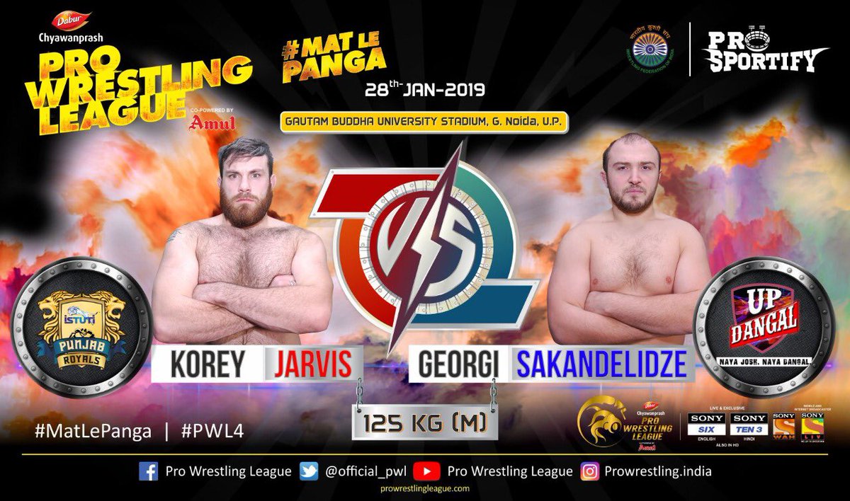 Official_PWL's tweet photo. #PWL4 @punjabroyals17 vs @updangal: Expected bouts of the day @SPN_Action @NewsX @Inkhabar #MatLePanga @wrestling https://t.co/aC5IntUGTM
