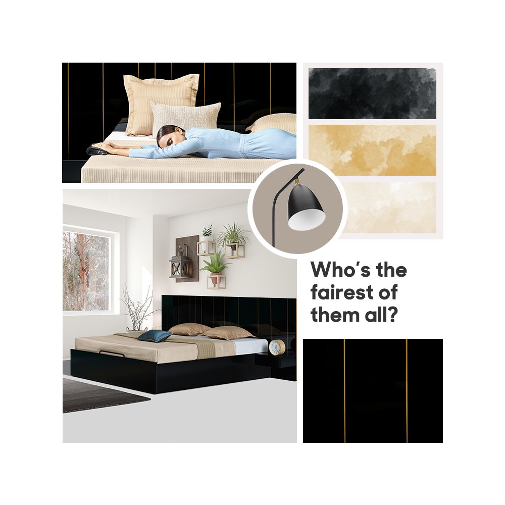 scriptonlineind's tweet image. A bed that reflects your style with its unique glass headboard. The Meadow bed with its detachable side units is the perfect excuse to stay in bed and do away with all your worries. #ScriptYourSpace