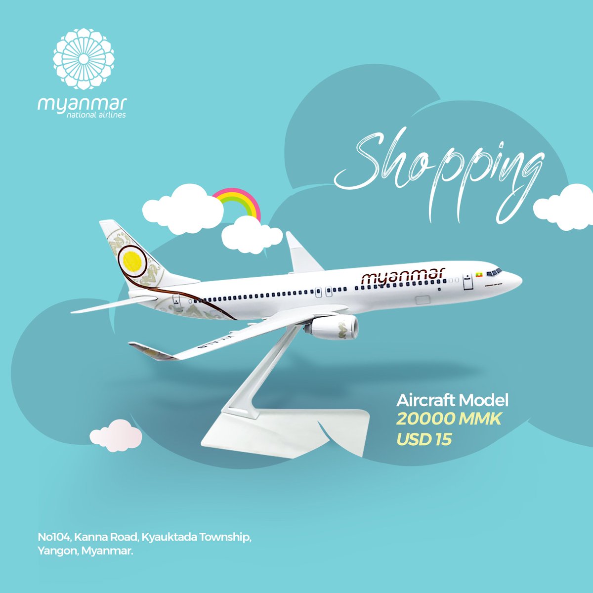 flyUB's tweet photo. Boeing 737-800 1:200 scales Aircraft Model is now available at MNA Head Office and On-board. https://t.co/FNaAbxja7k