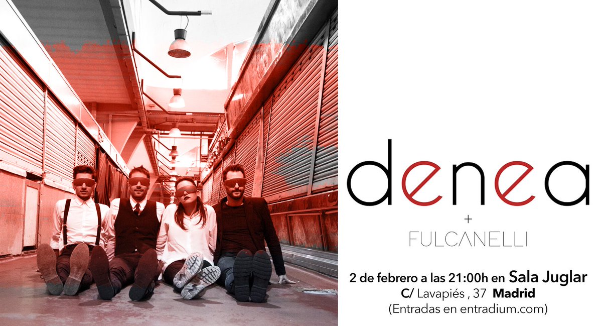 musichunters_es's tweet photo. 🚩¡Este sábado izamos la bandera del #8Rojo por segunda y última vez en @SalaJuglar ! 🚩 ¡ @DeneaBand en un concierto irrepetible! Anticipadas en @entradium 🔥 https://t.co/5QIA3Fp3bc https://t.co/poZCu41PuM