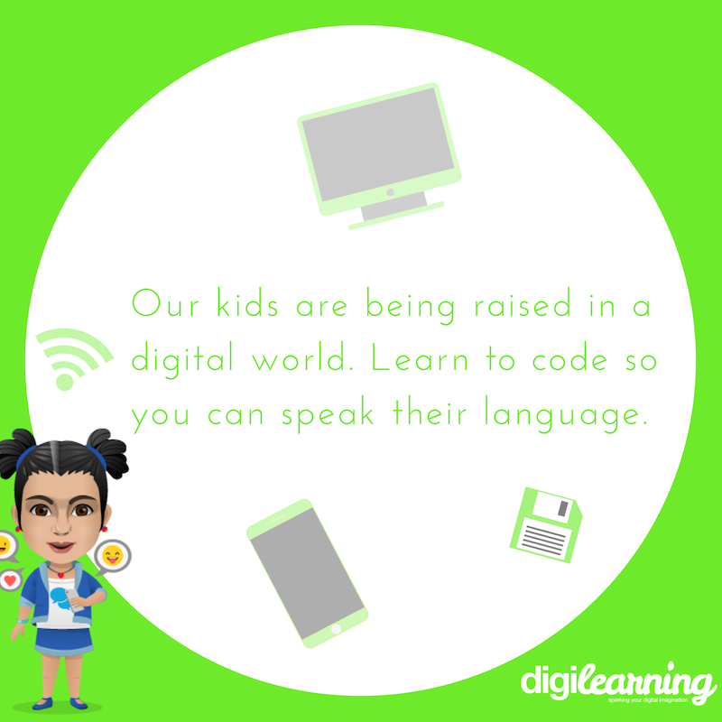 digilearningHQ's tweet photo. Our kids are being raised in a #digital #world. Learn to #code so you can speak their #language.
#Digilearning #digiquotes #knowledgeispower #GlobalGoals #tech #education #coding #girlswhocode #hourofcode #learning #girls #javascript #digifun #digitalspace https://t.co/wcFNYccoQy